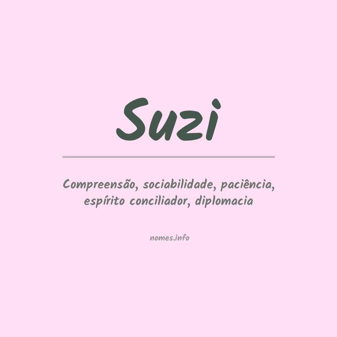 Significado do nome Suzi