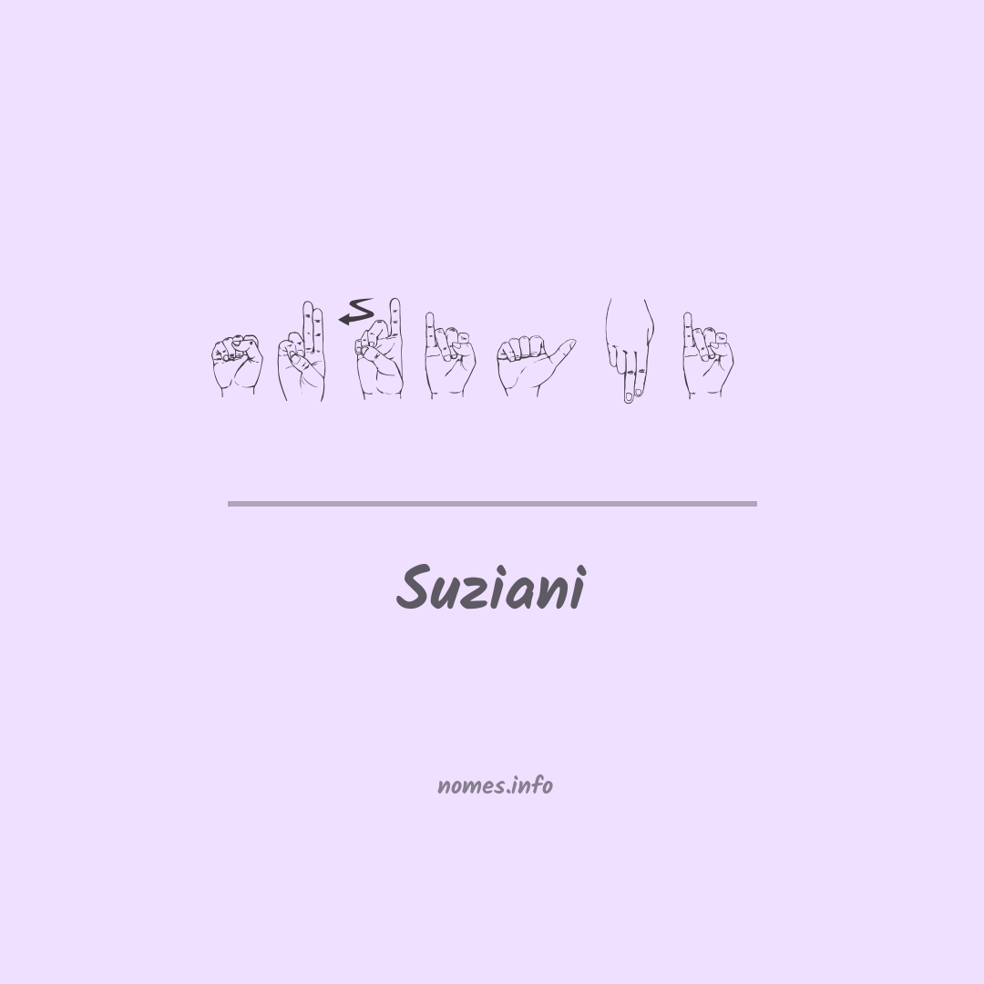 Suziani em Libras