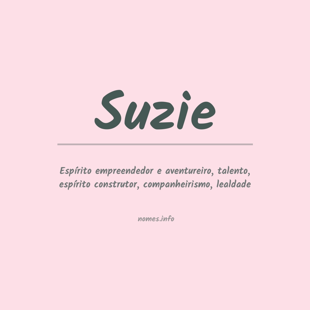 Significado do nome Suzie