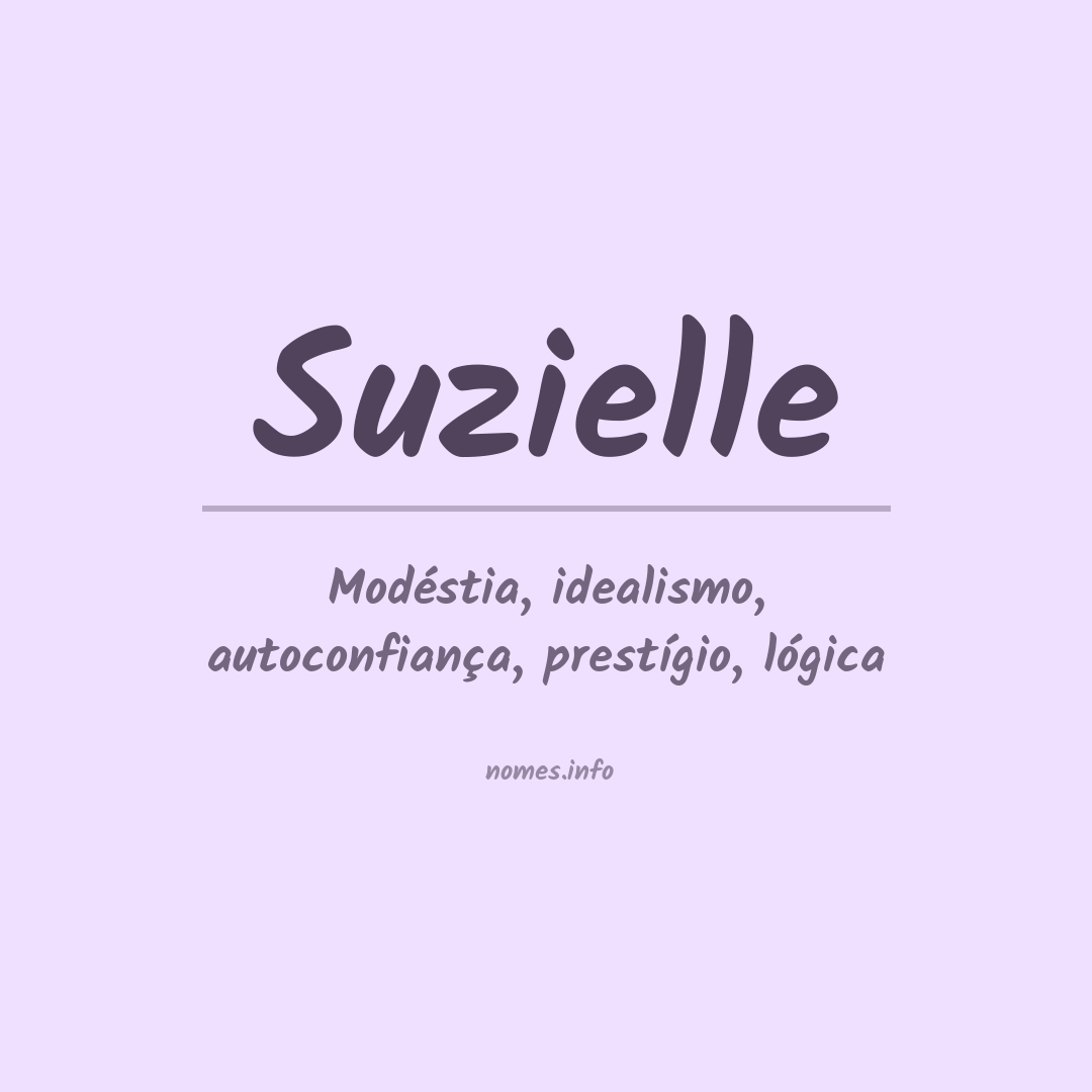 Significado do nome Suzielle