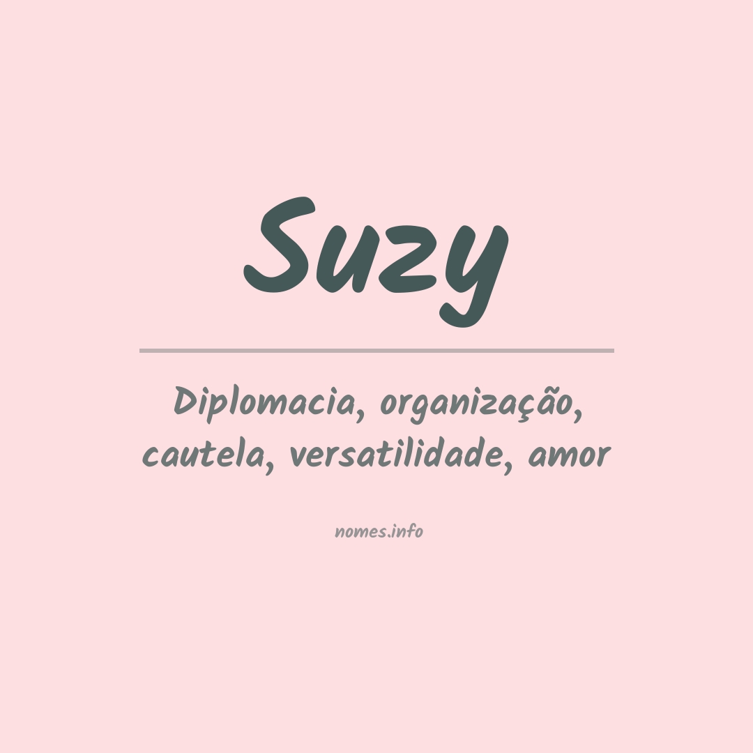 Significado do nome Suzy
