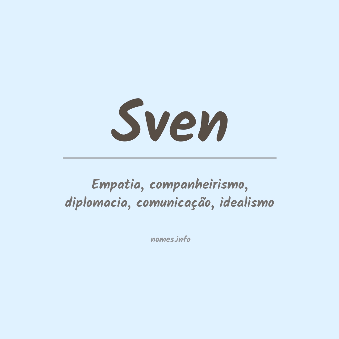 Significado do nome Sven