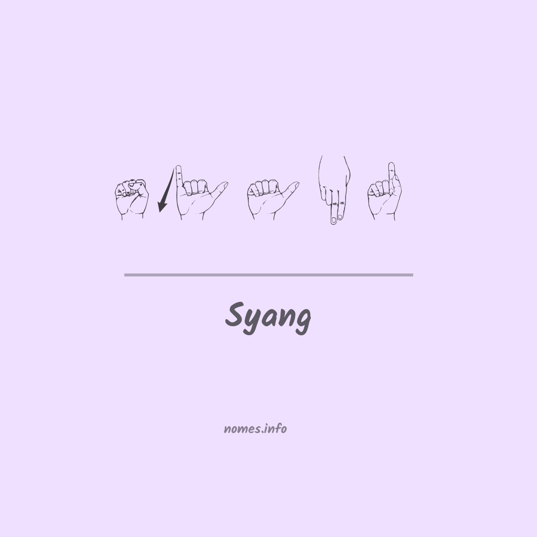 Syang em Libras