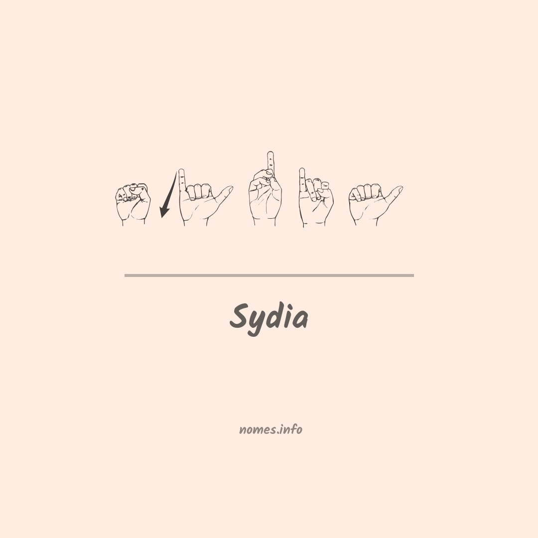 Sydia em Libras
