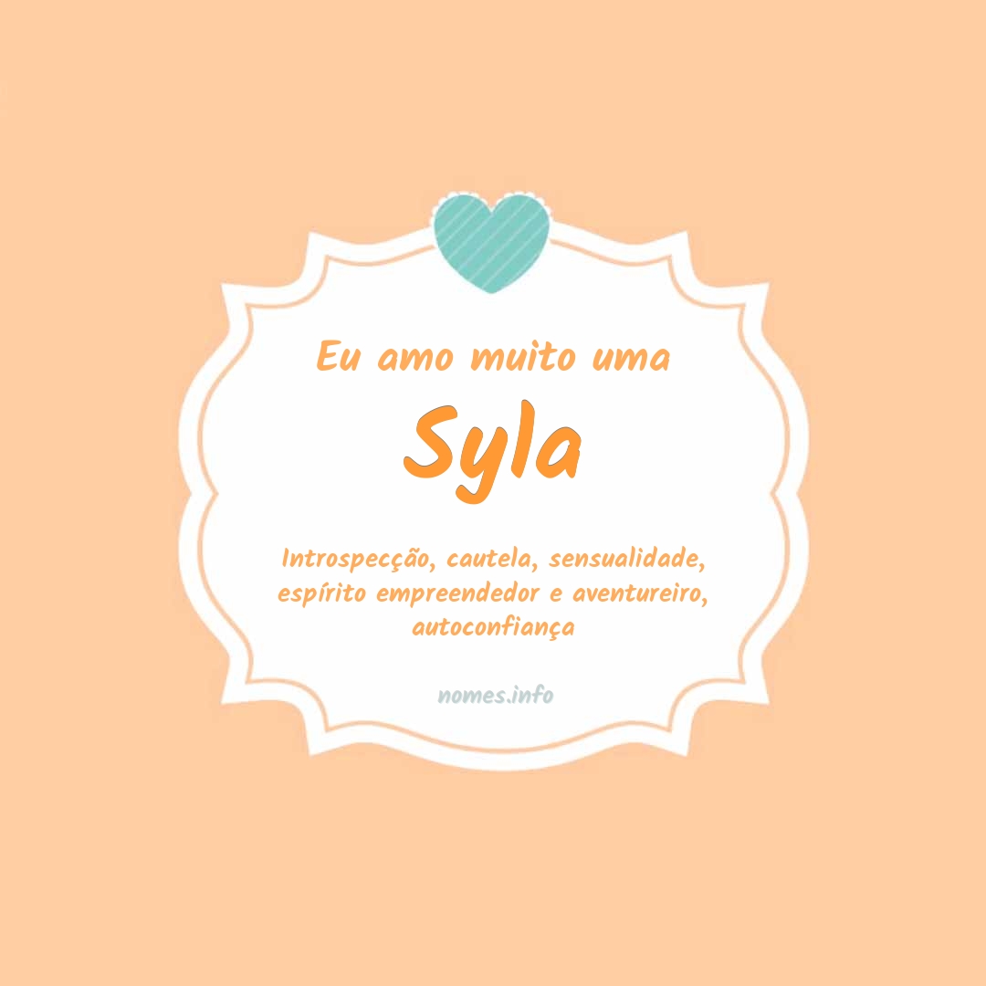 Eu amo muito Syla