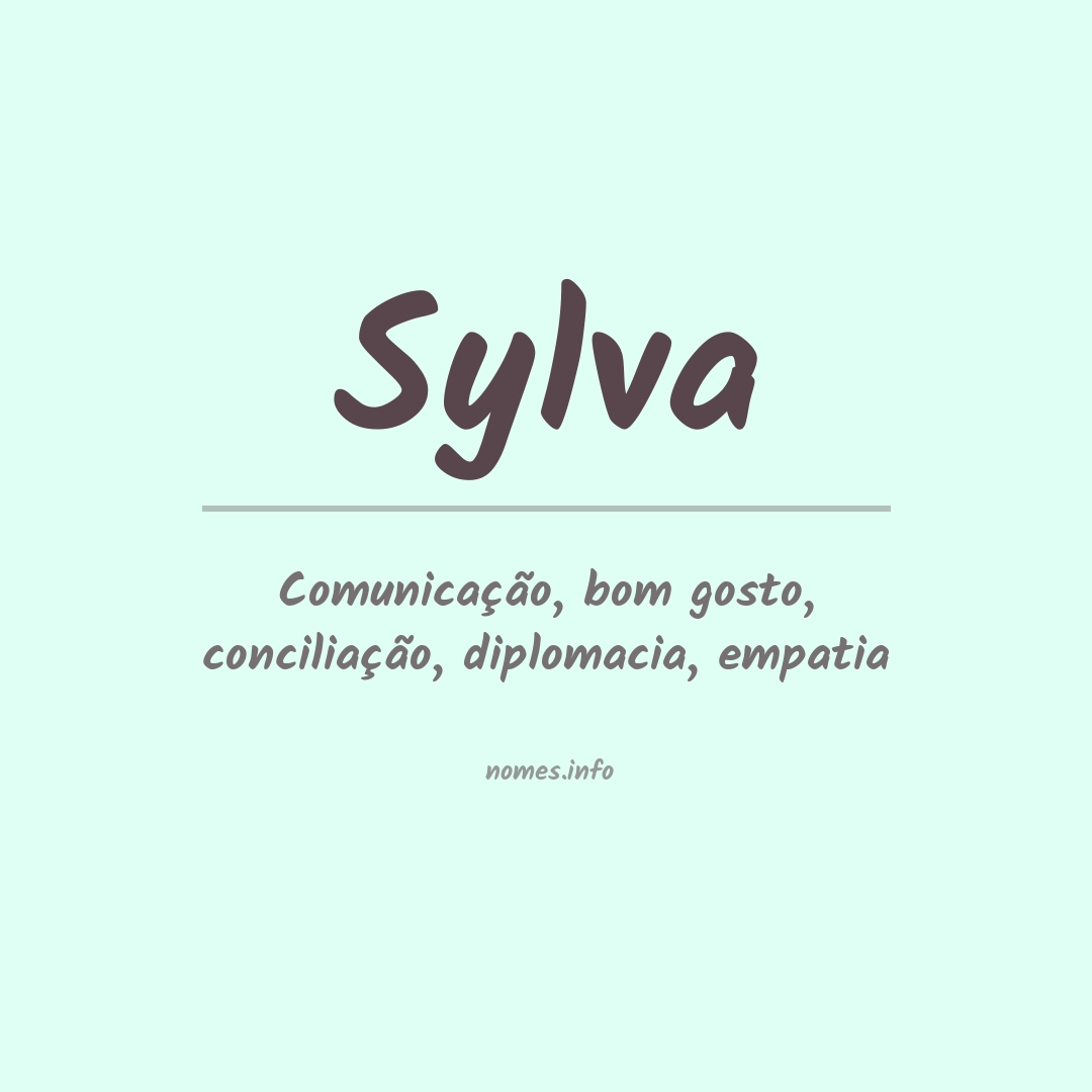 Significado do nome Sylva