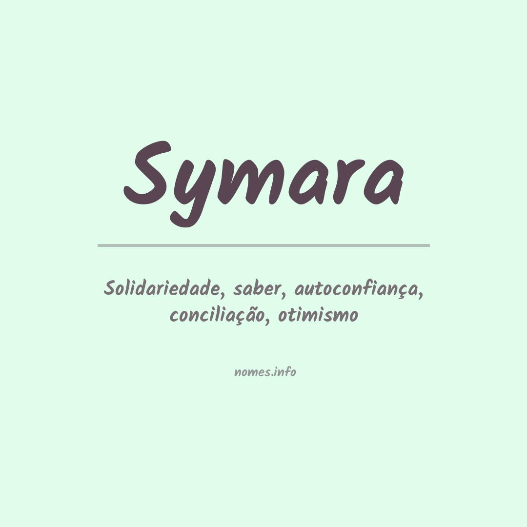 Significado do nome Symara