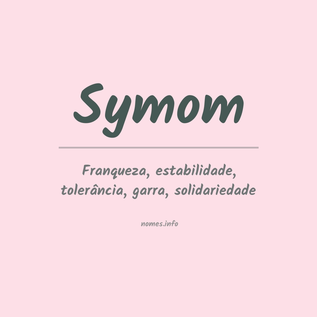 Significado do nome Symom