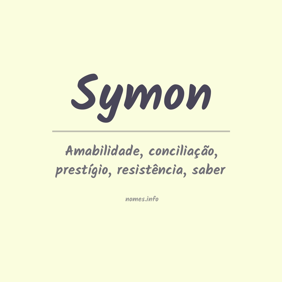 Significado do nome Symon