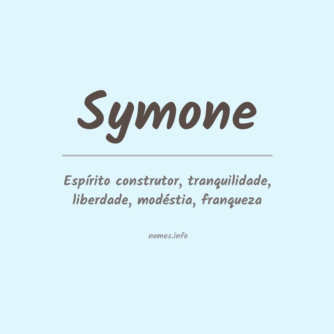 Significado do nome Symone
