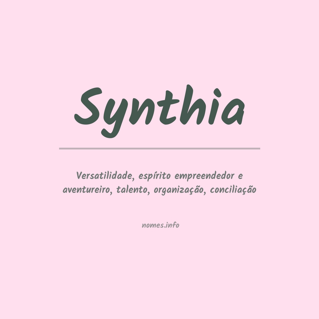 Significado do nome Synthia