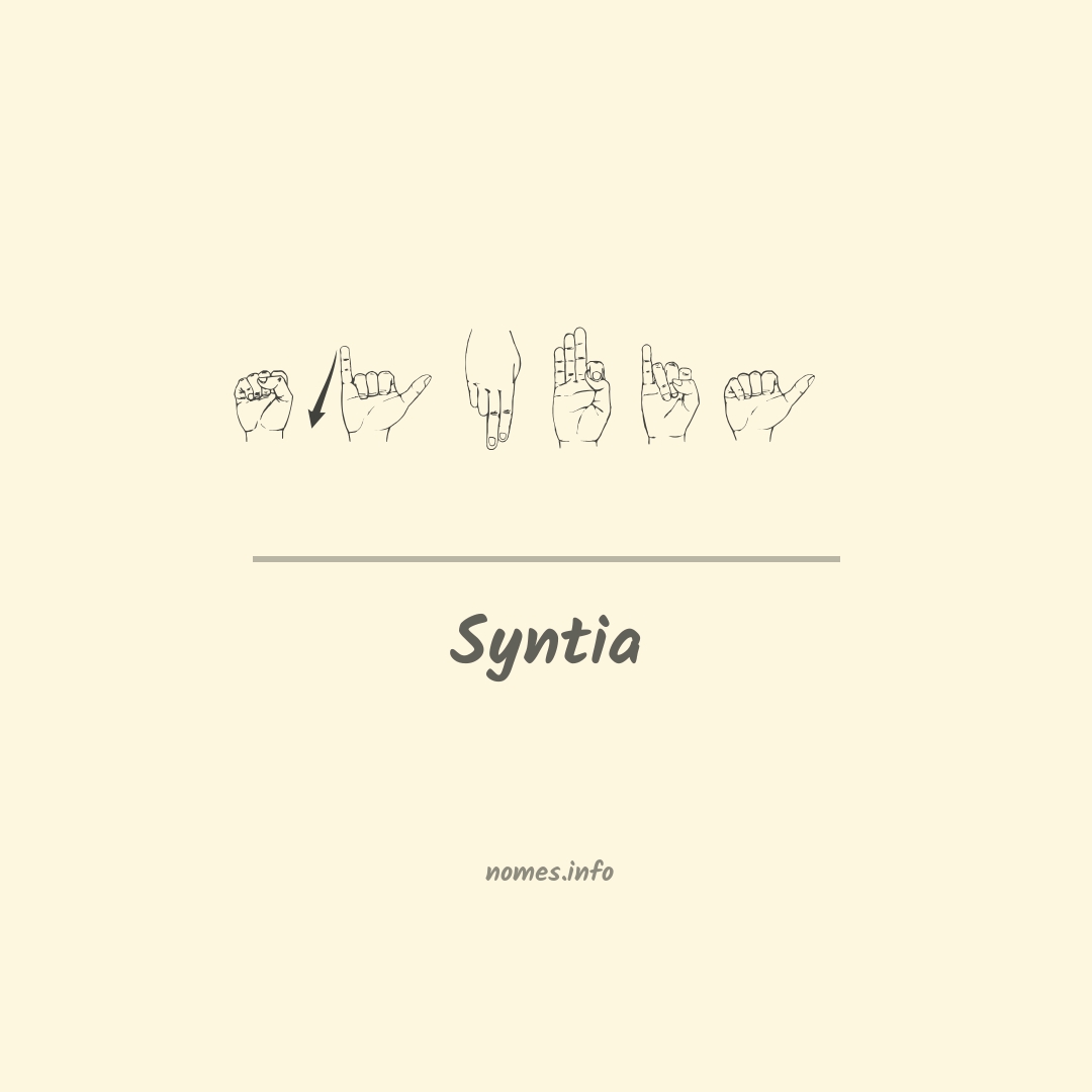 Syntia em Libras