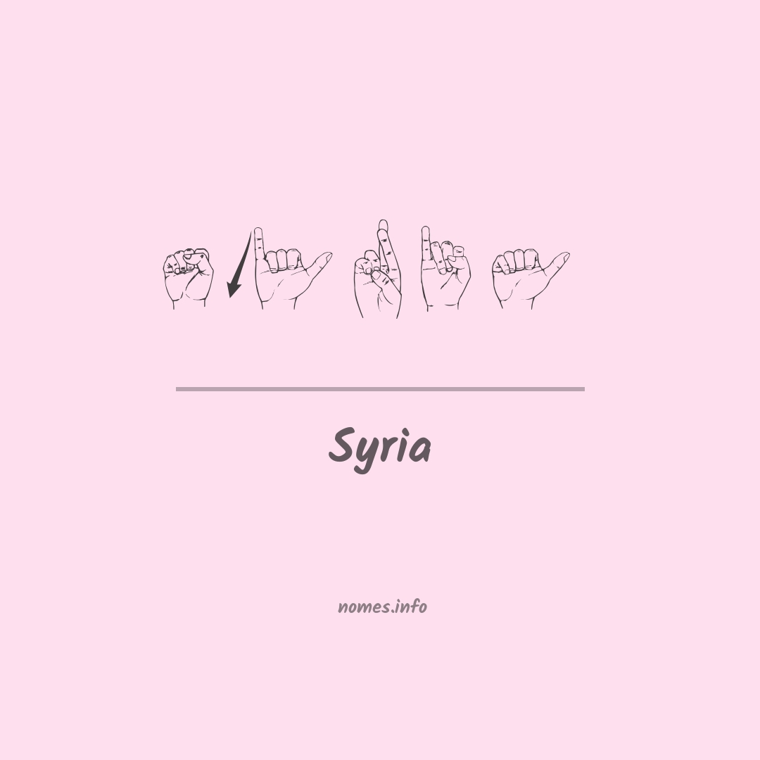 Syria em Libras