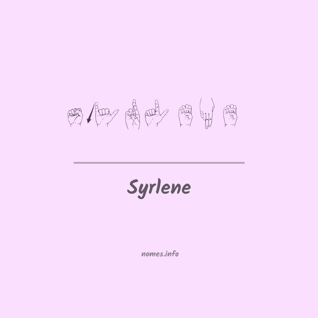 Syrlene em Libras