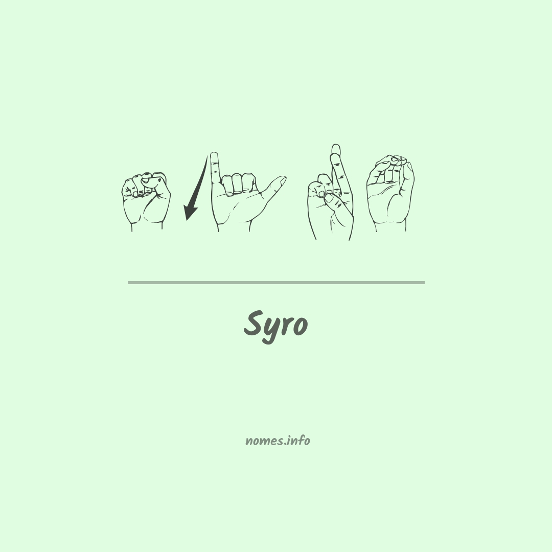 Syro em Libras