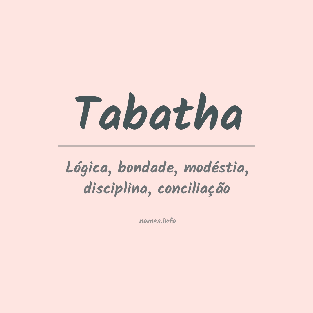 Significado do nome Tabatha