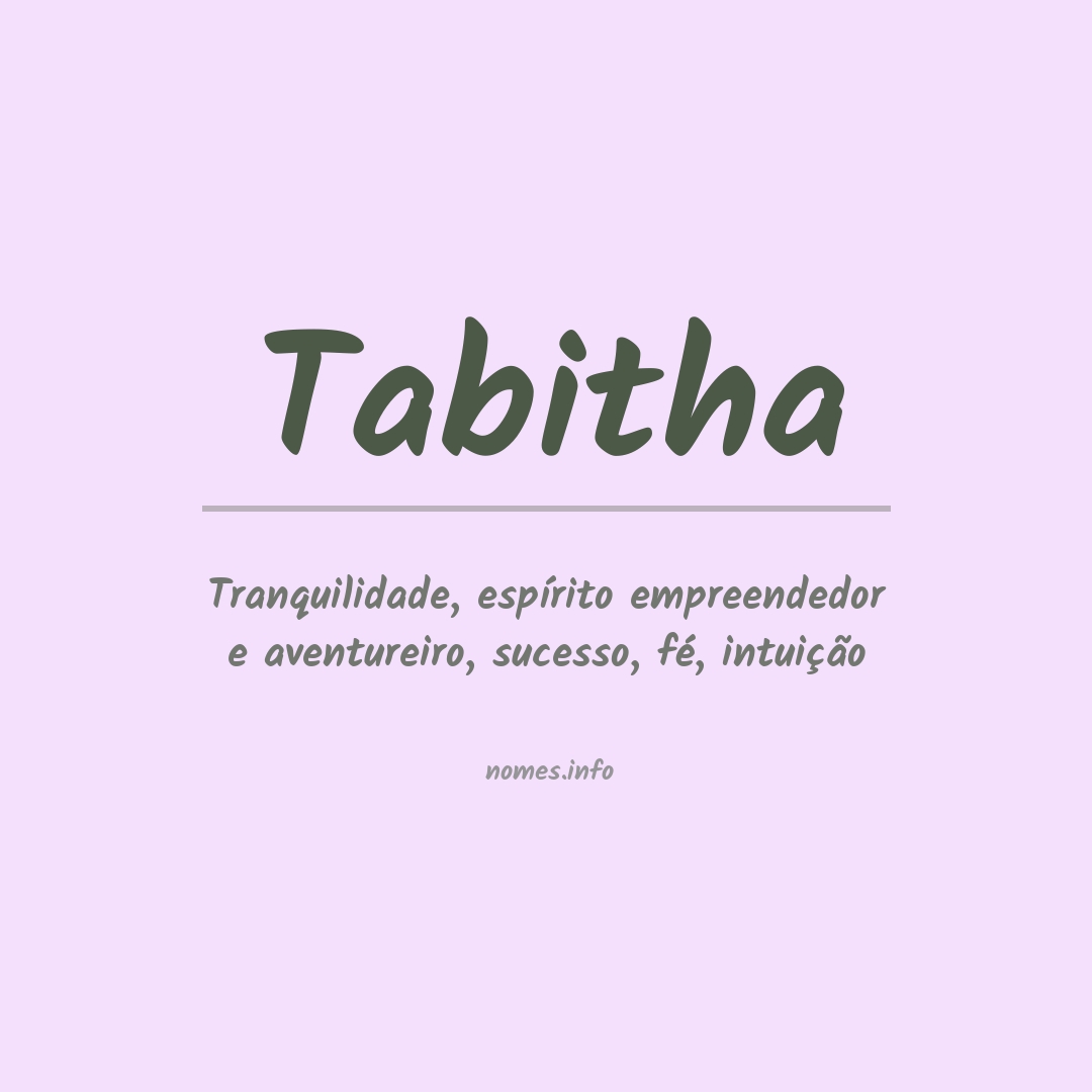 Significado do nome Tabitha
