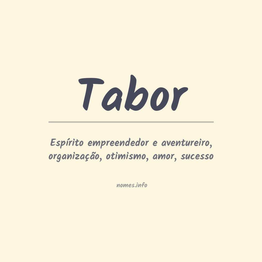 Significado do nome Tabor