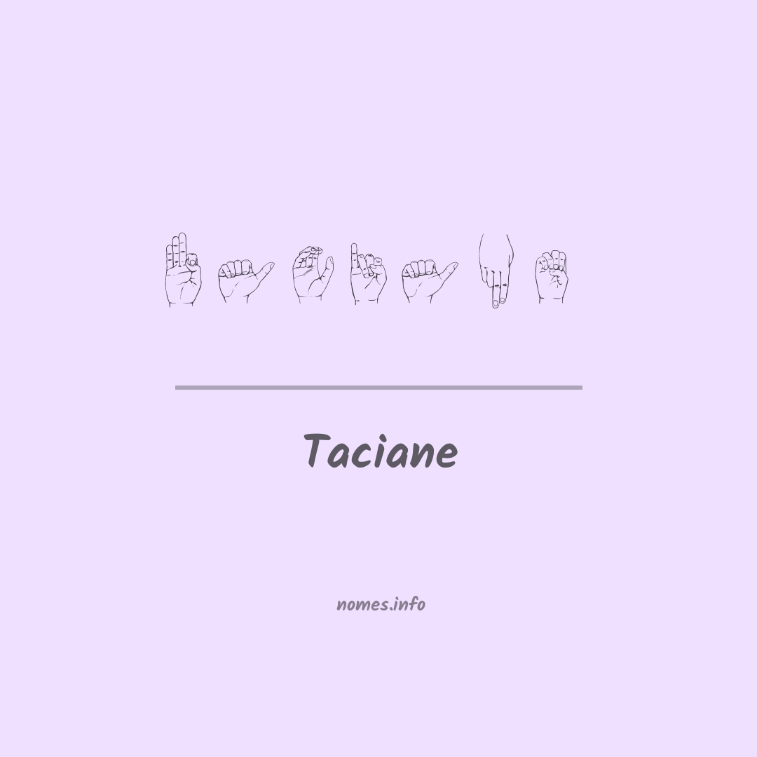 Taciane em Libras
