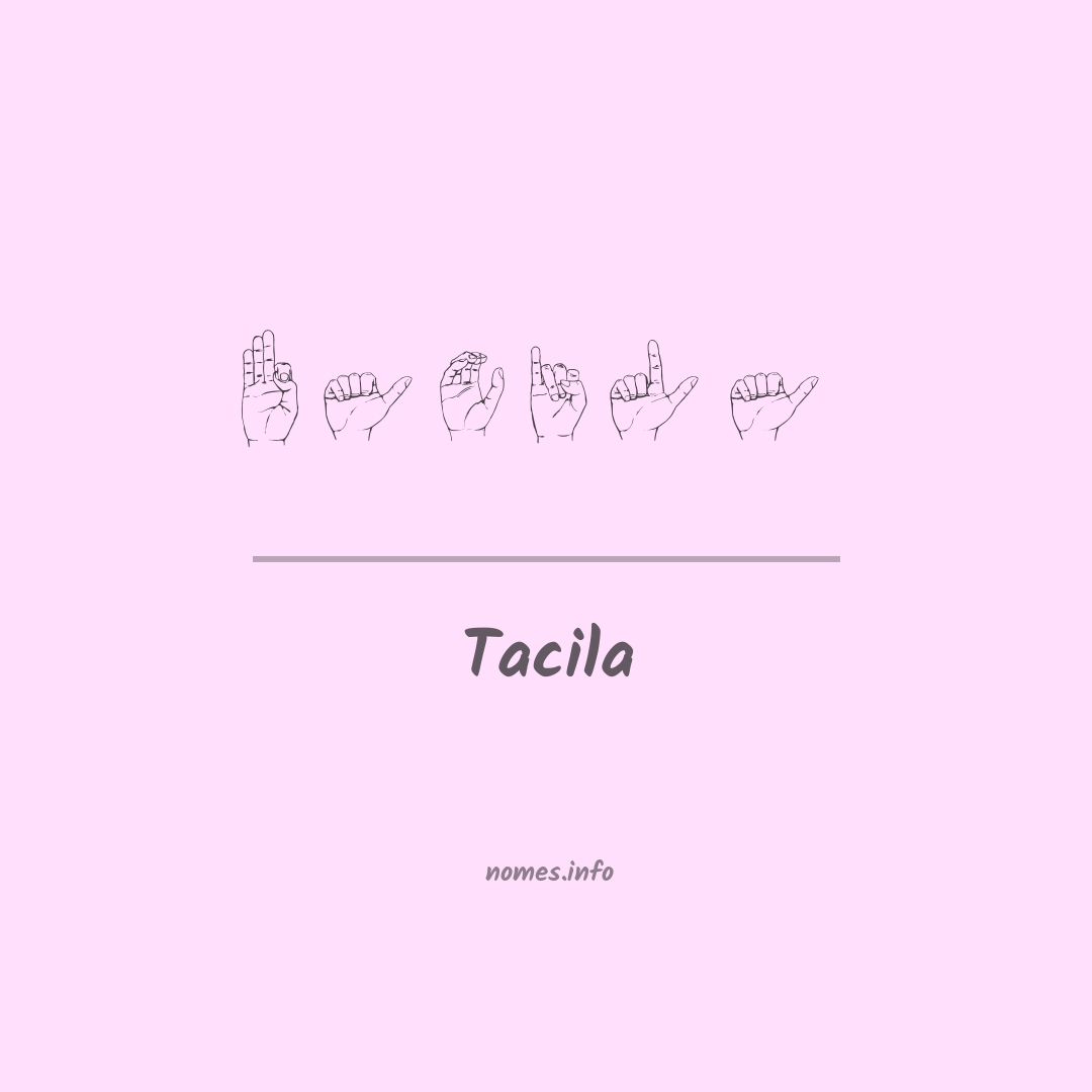 Tacila em Libras