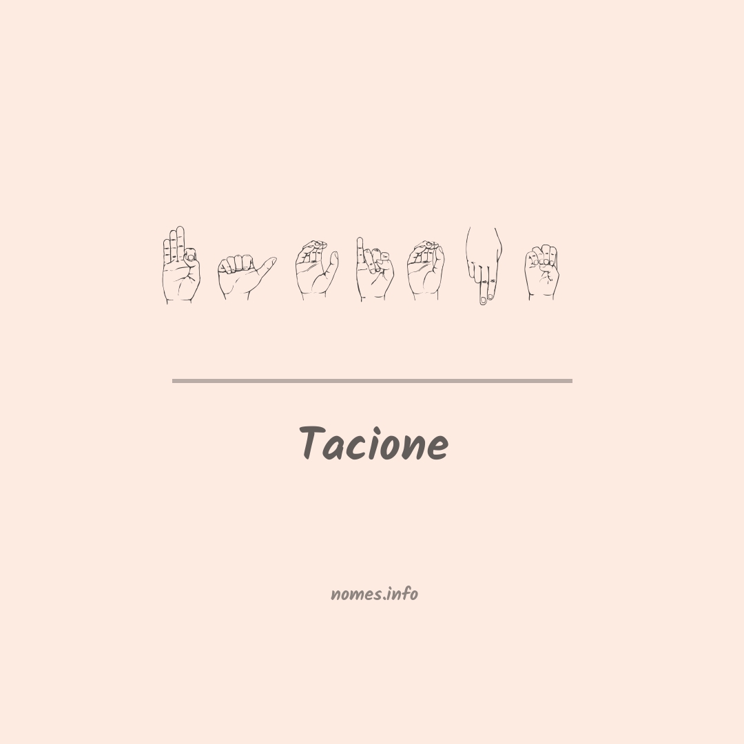 Tacione em Libras