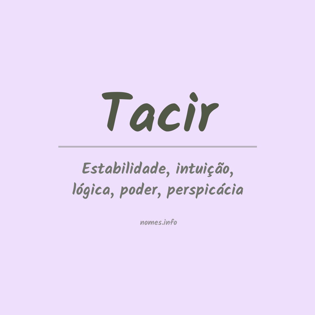 Significado do nome Tacir