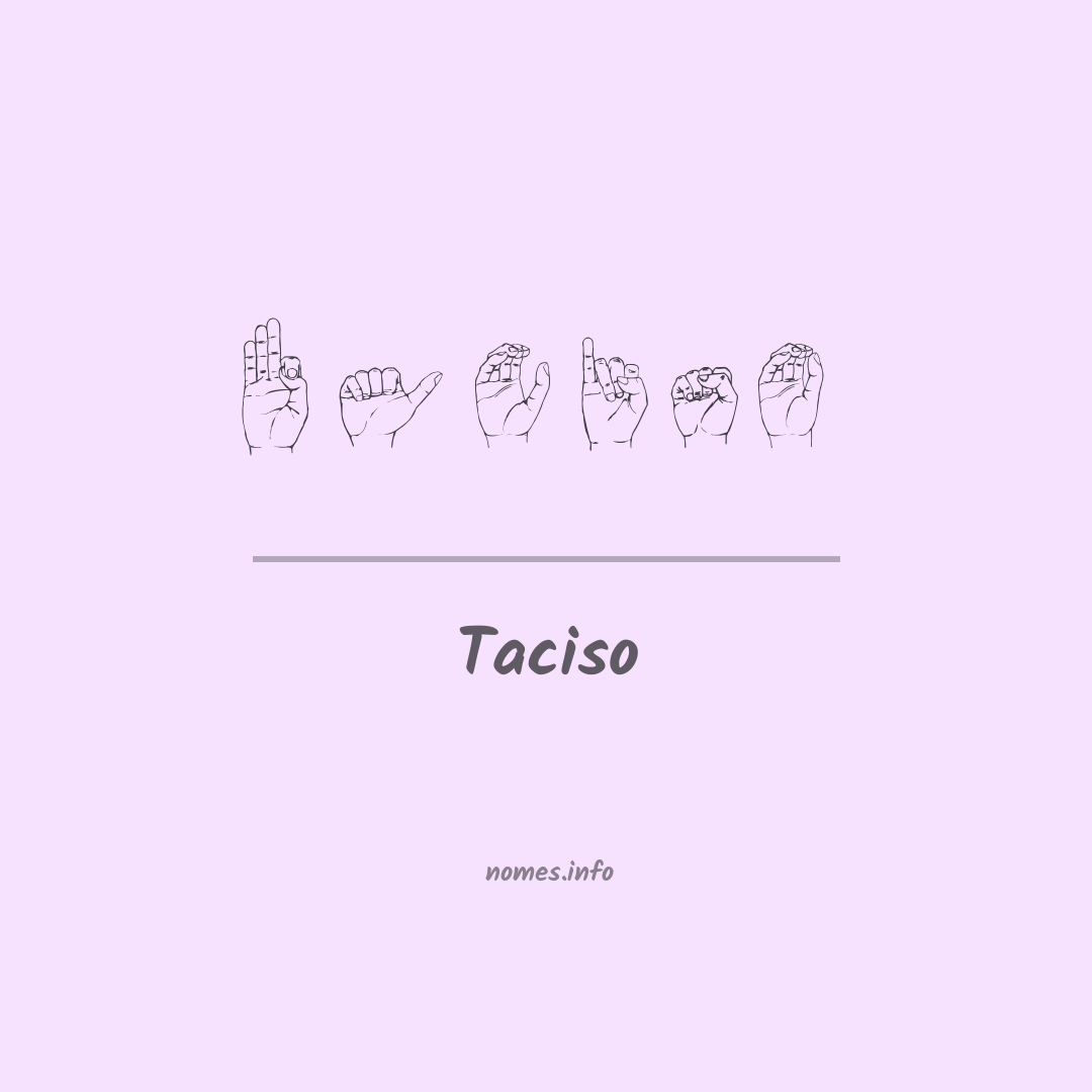 Taciso em Libras