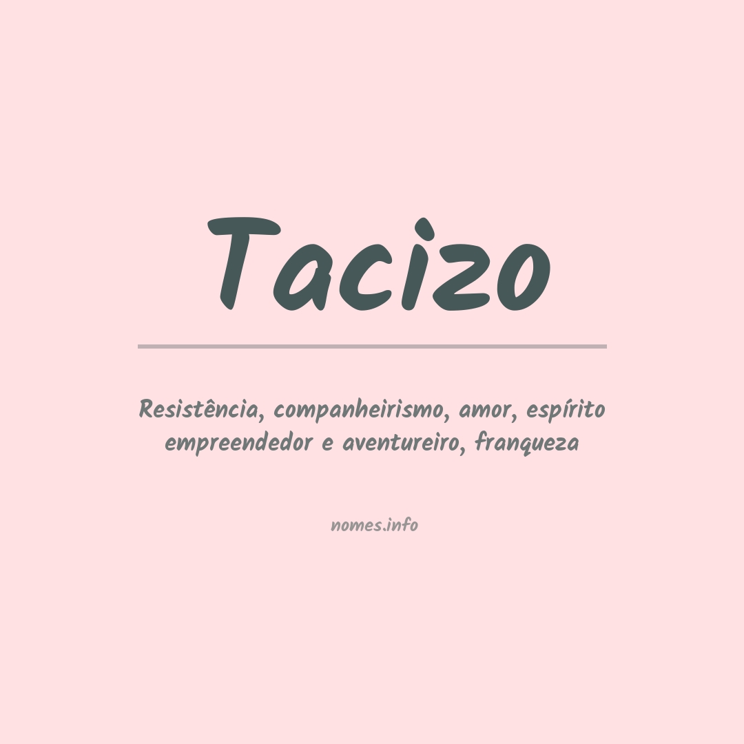 Significado do nome Tacizo