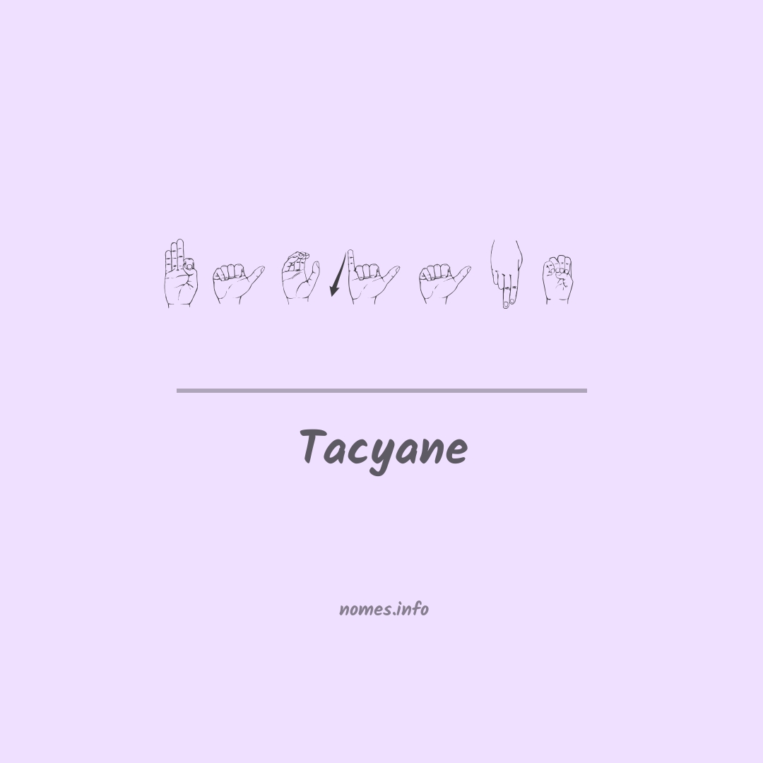 Tacyane em Libras