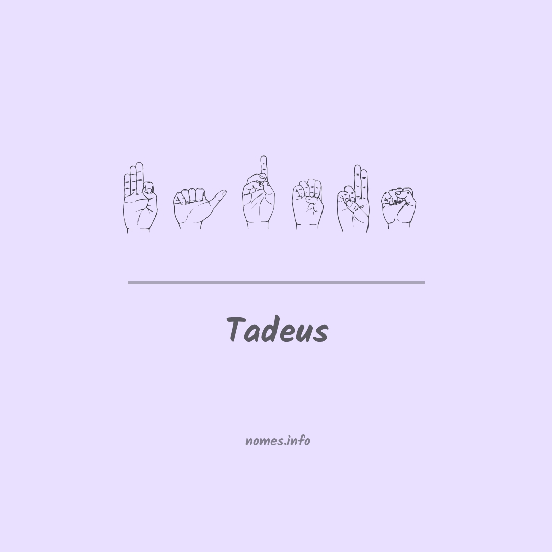 Tadeus em Libras