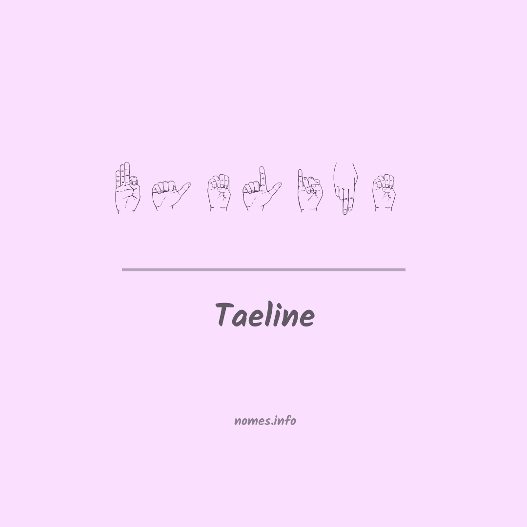 Taeline em Libras
