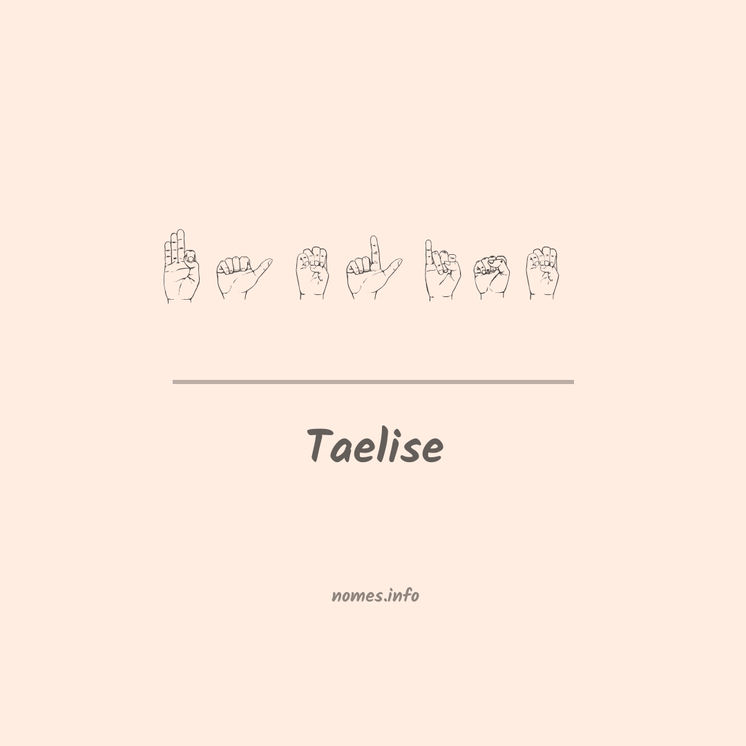 Taelise em Libras
