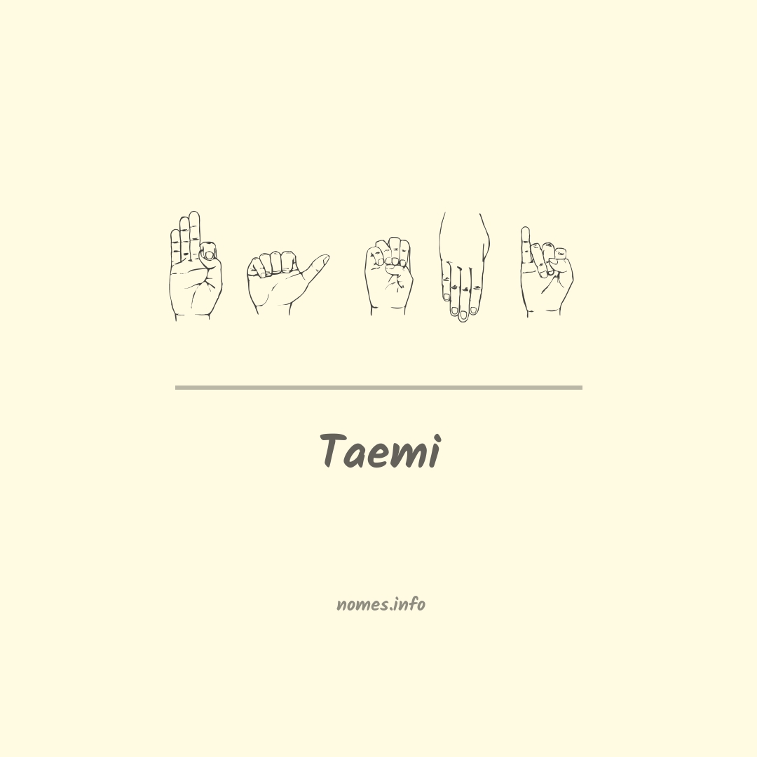 Taemi em Libras