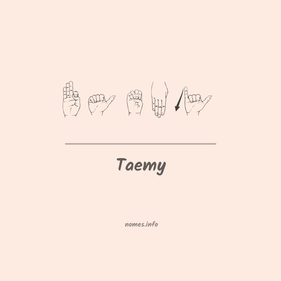 Taemy em Libras