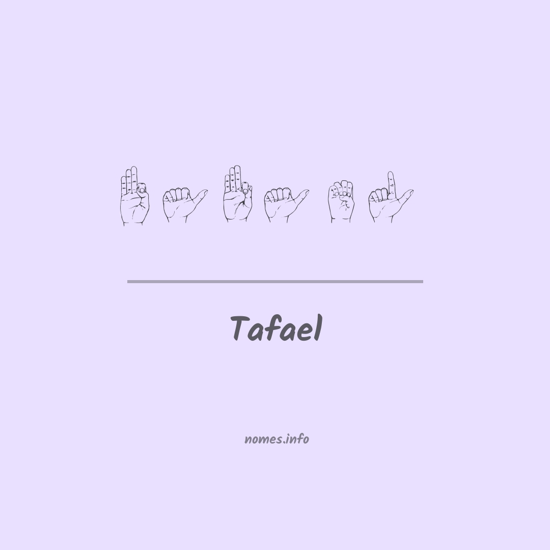 Tafael em Libras Tafael em Libras