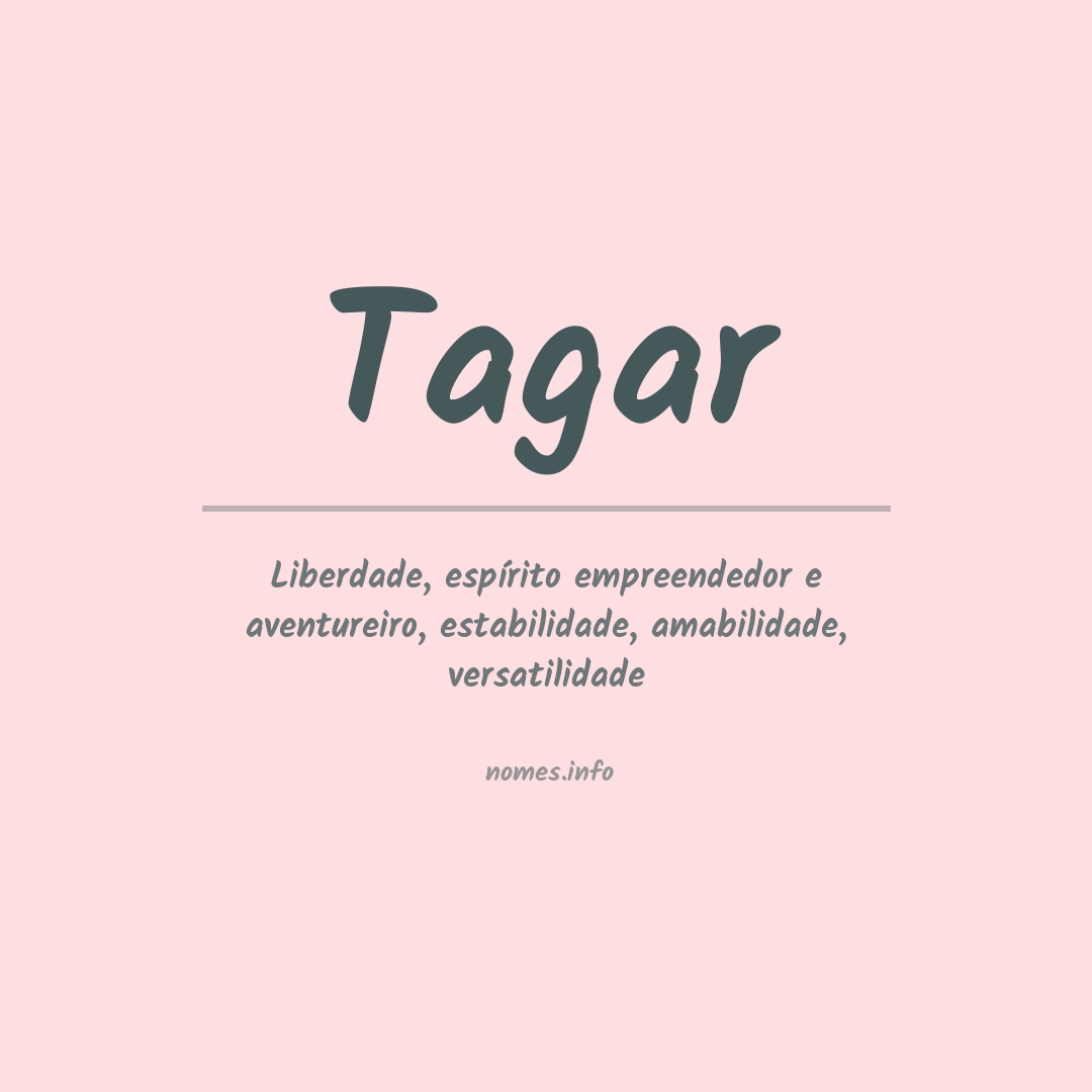 Significado do nome Tagar