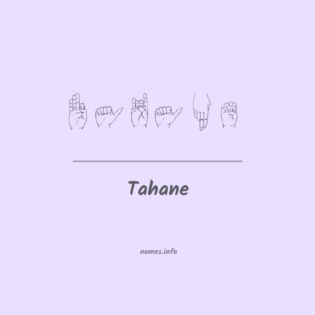 Tahane em Libras