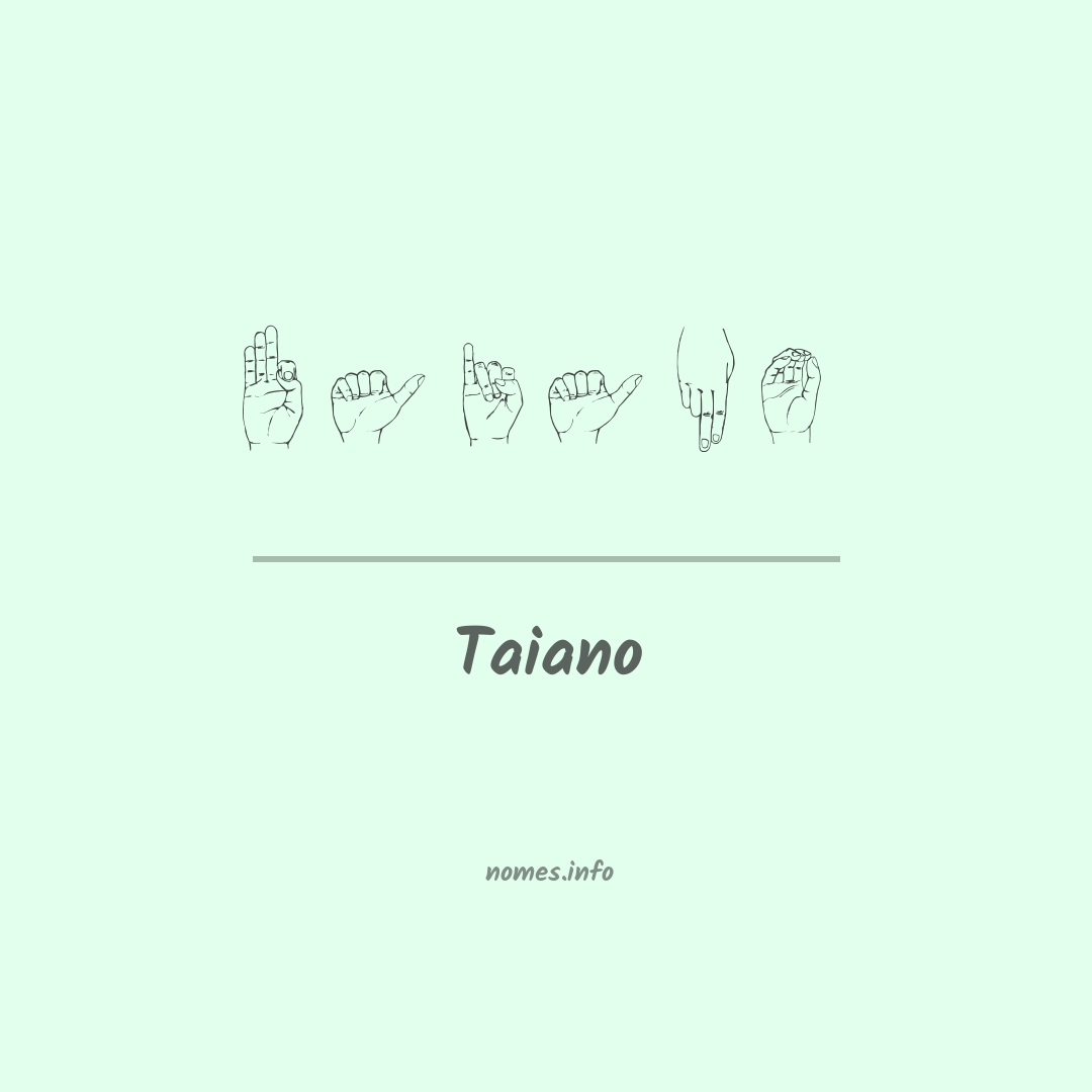 Taiano em Libras