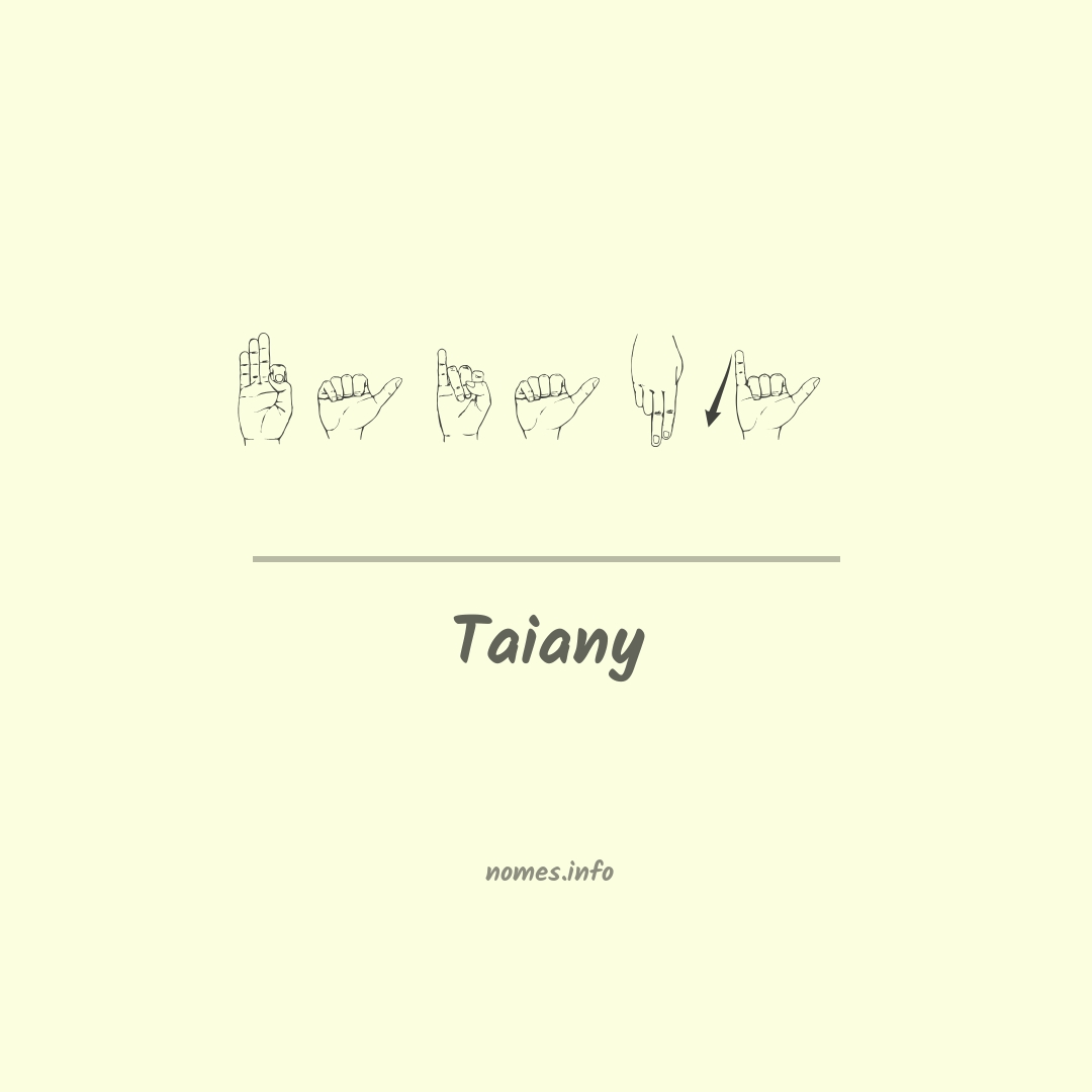 Taiany em Libras