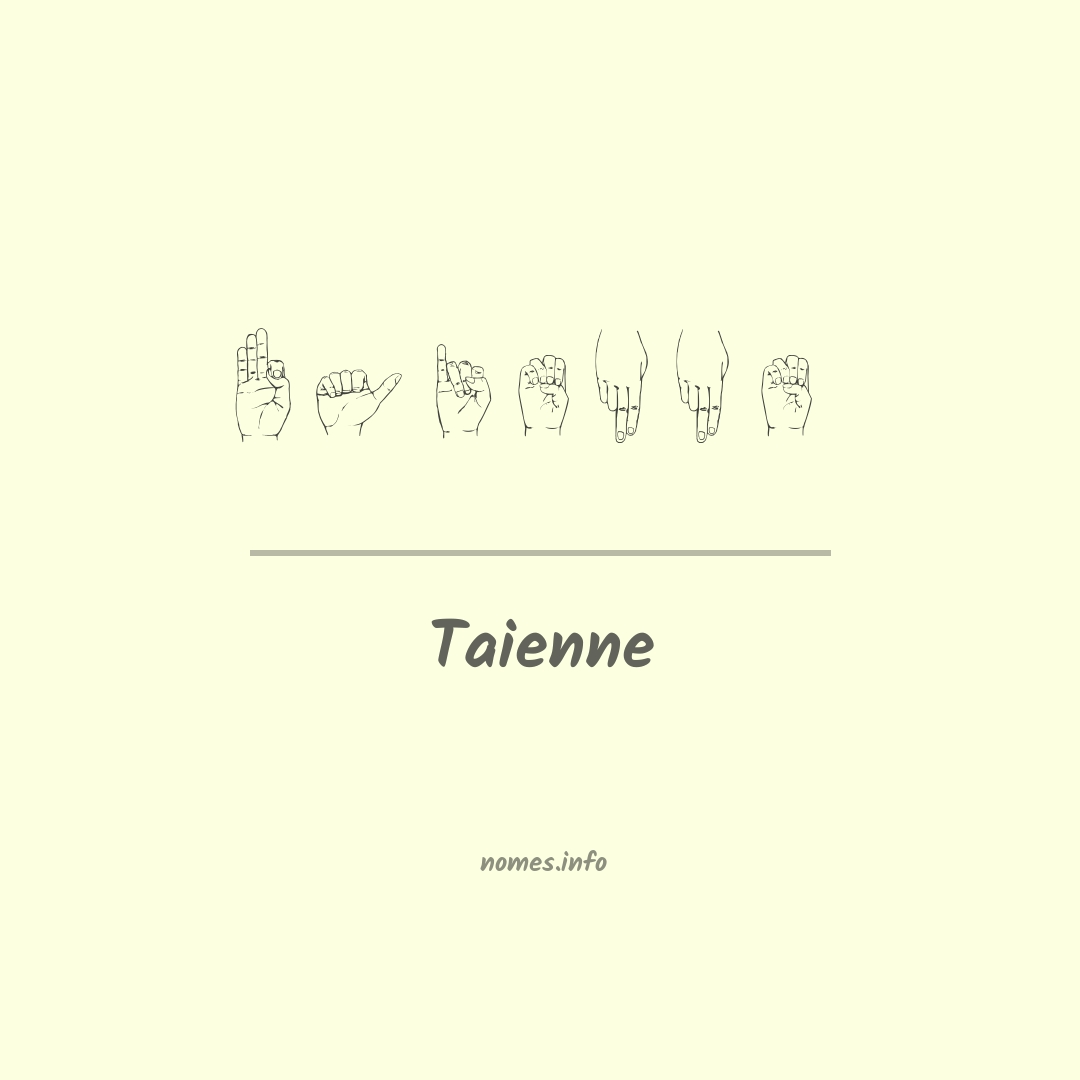 Taienne em Libras