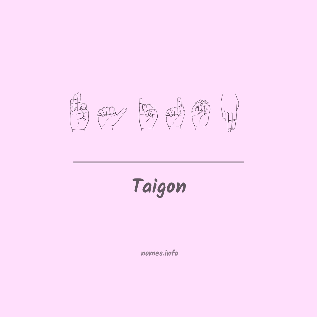 Taigon em Libras