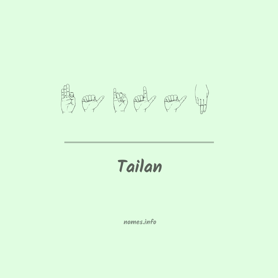 Tailan em Libras