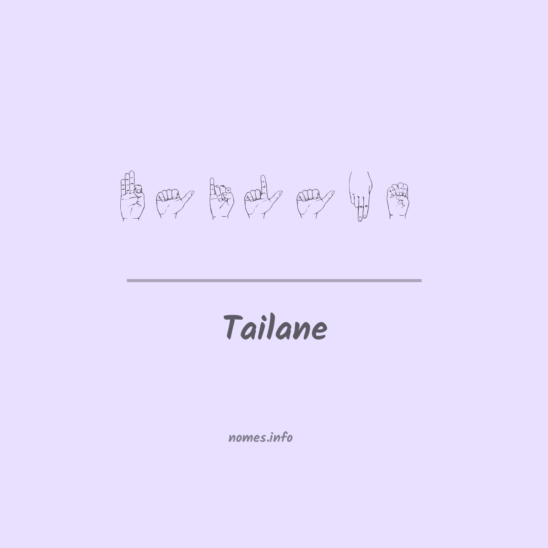 Tailane em Libras