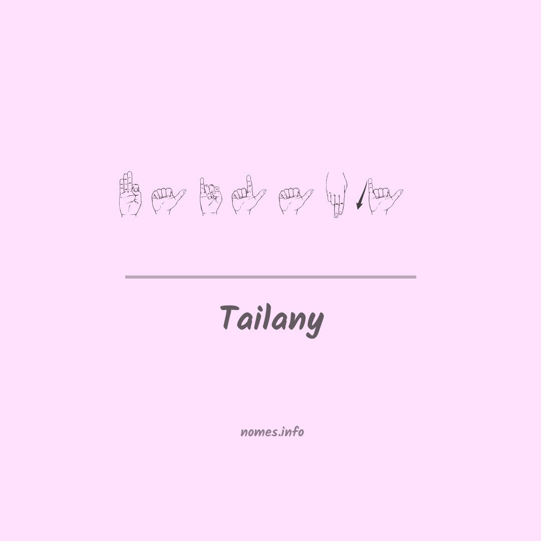 Tailany em Libras