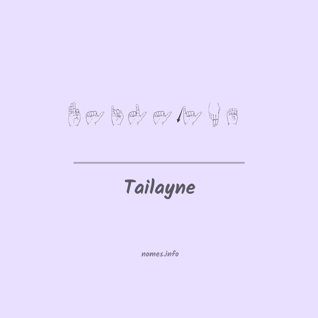 Tailayne em Libras