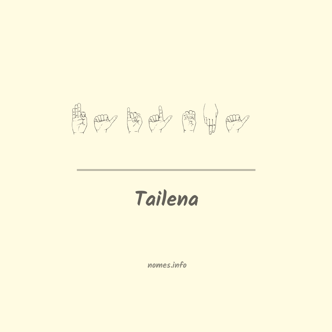 Tailena em Libras