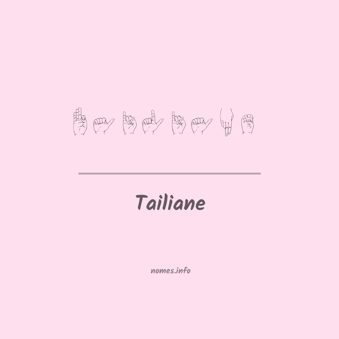 Tailiane em Libras