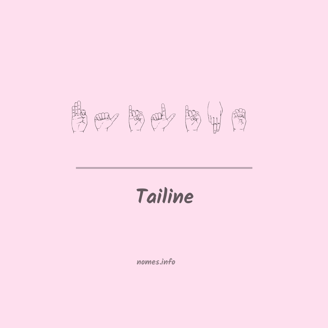 Tailine em Libras