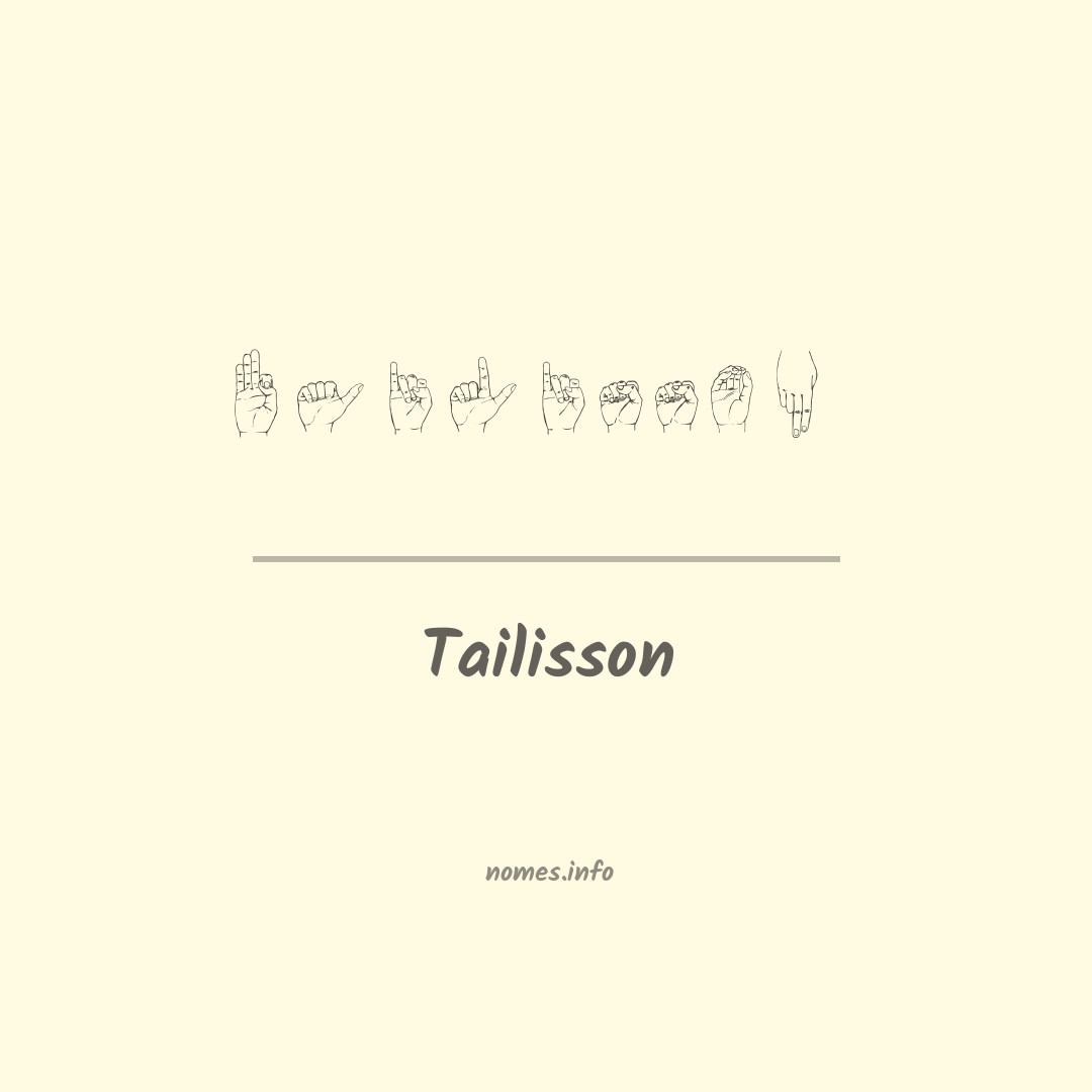 Tailisson em Libras