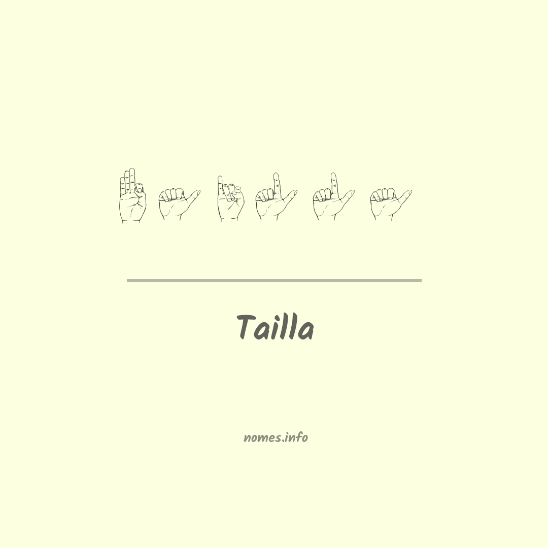 Tailla em Libras